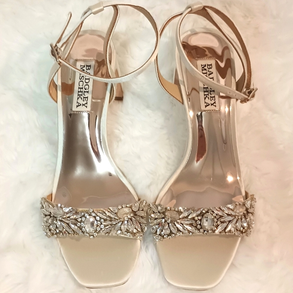 Marsha Satin Rhinestone Heel - Picture 3 of 5